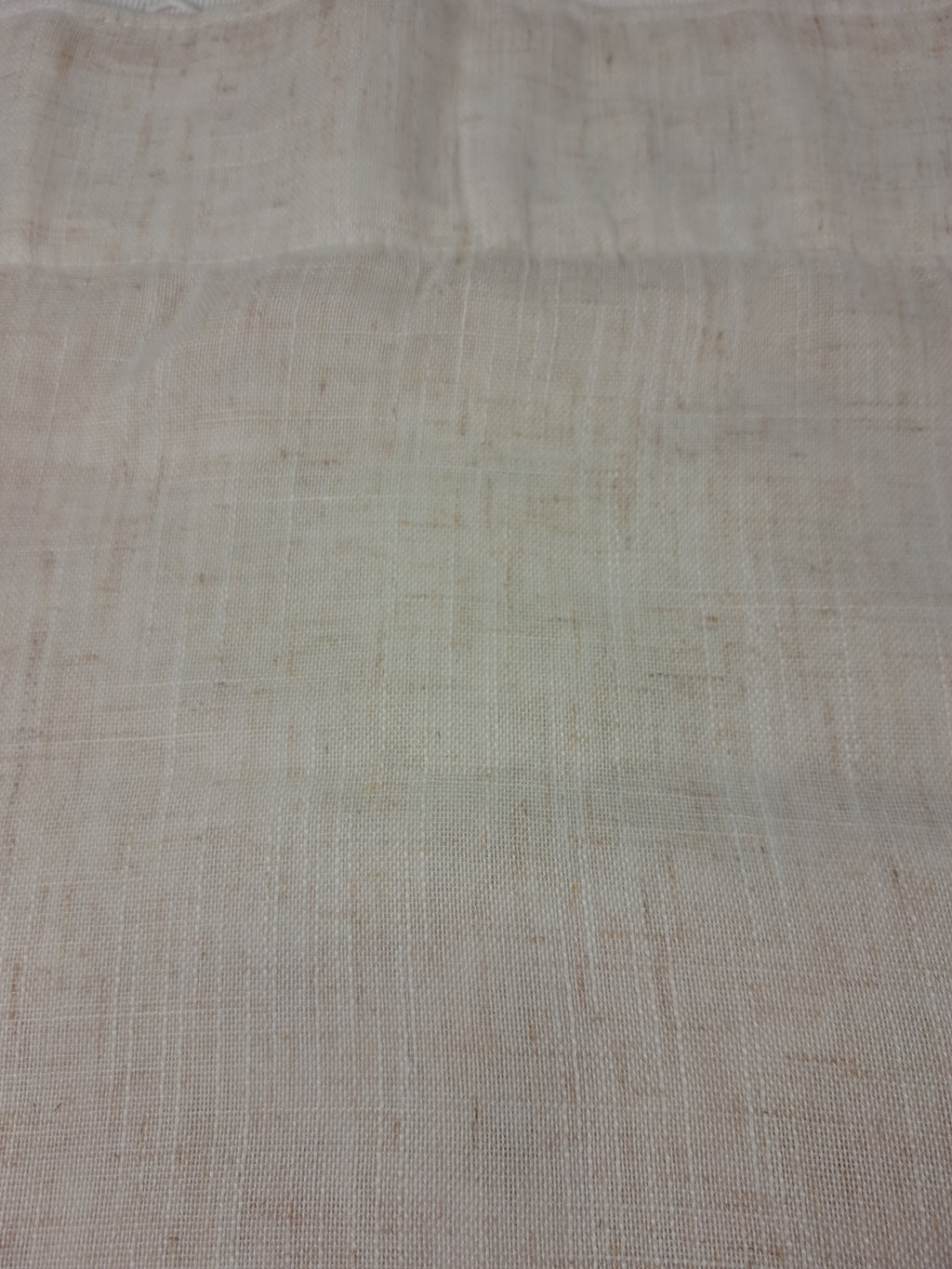Pusiau permatomos lininės užuolaidos kreminės spalvos, 140 × 245 cm, 1 vnt., Topfinel