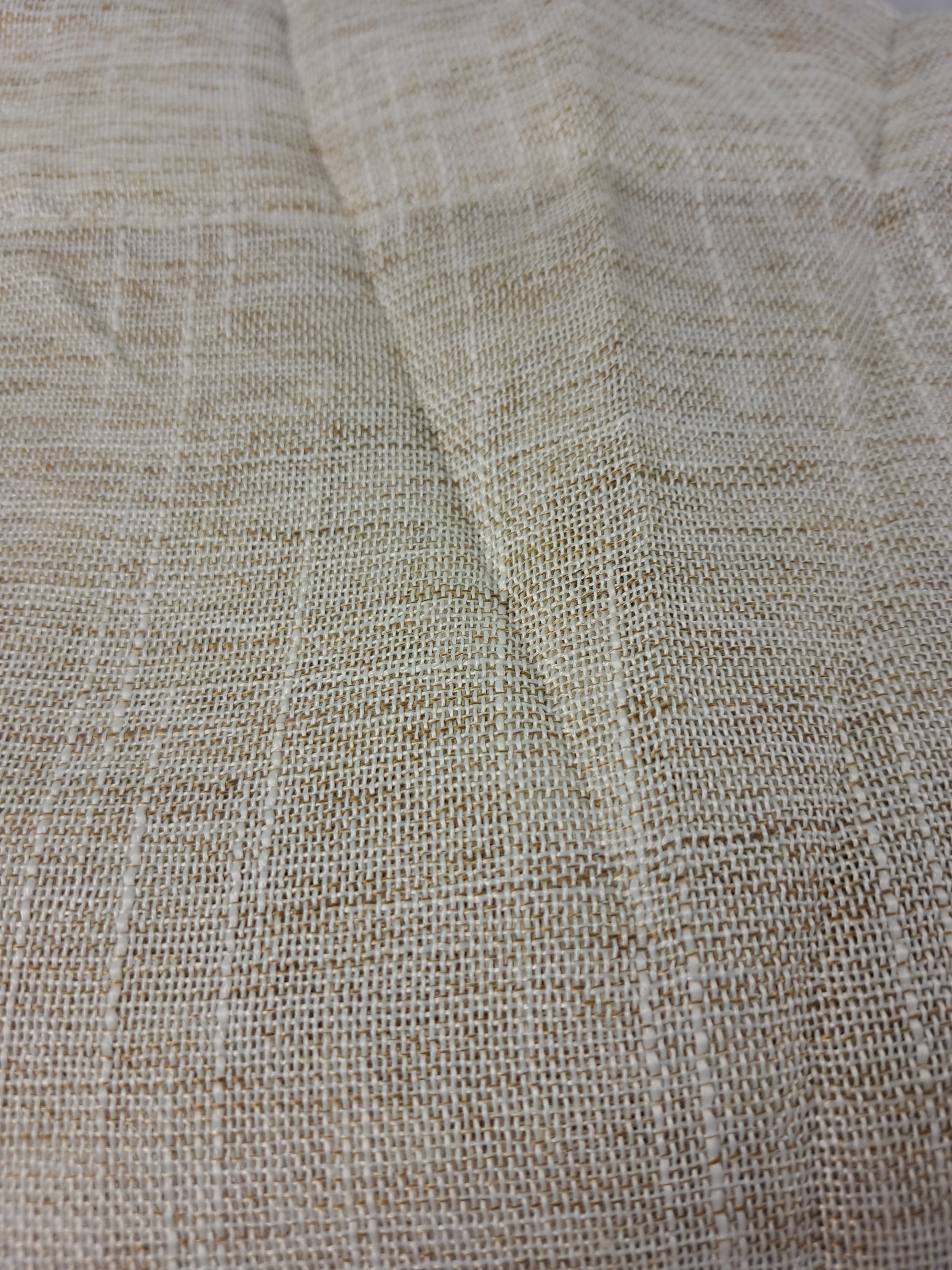 Pusiau permatomos lininės užuolaidos smėlio spalvos, 140 × 175 cm, 1 vnt., Miulee